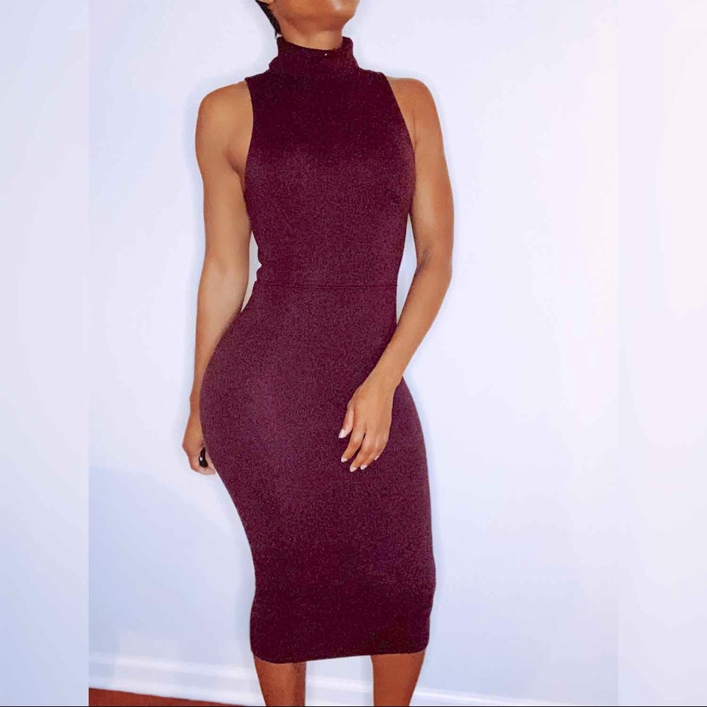 Zara Dress Burgundy Small
